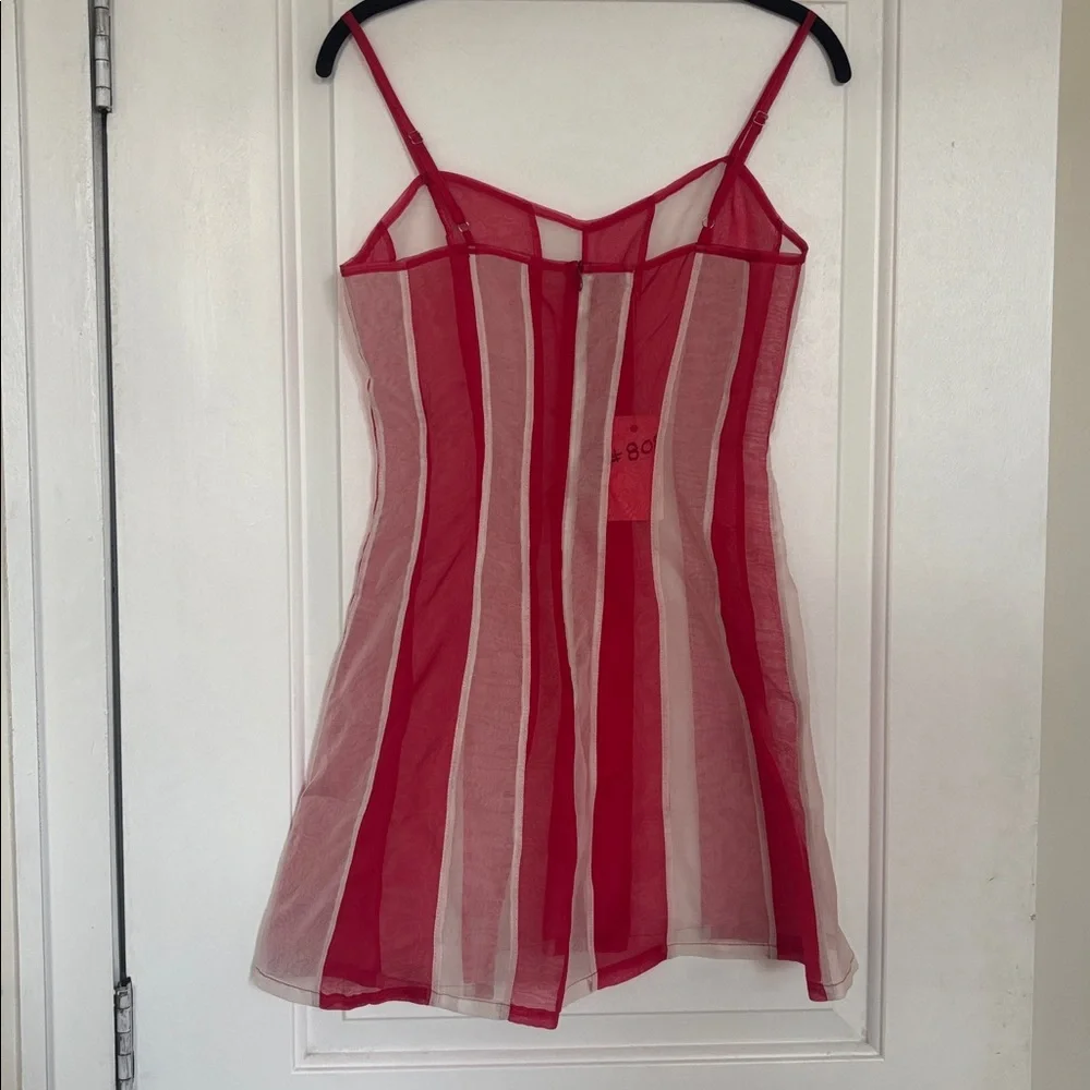 NWT Fashion Brand Company Red/White Stripe Mini - Picture 3 of 13